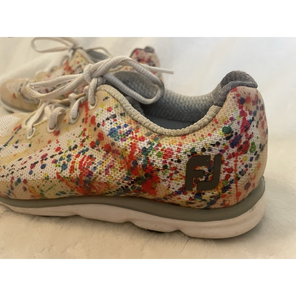 Footjoy Empower Golf Shoes Paint‎ Splatter #98012 Womens Size 7 M Colorful